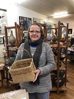 ReVonda Crow baskets, story teller