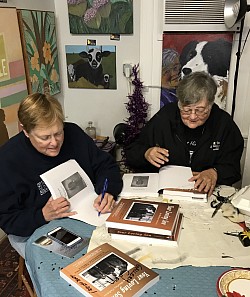 Shirley Cadmus and Nancy Cadmus Franklin. Book signing.