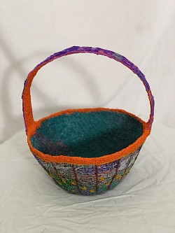 Purple orange basket 12” 10’w