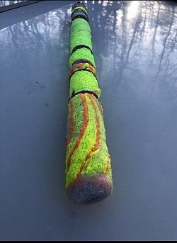 Glow in the dark rain stick. 18’3D pen, cadmus