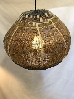 S.Cadmus 3D pen, Hanging lamp 14”X12’. Loose weave,  SOLD