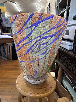 3D bowl, Glo in the dark purple filaments, Milton, nc Cadmus