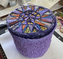 Small lidded container 3D pen. SOLD.  s cadmus